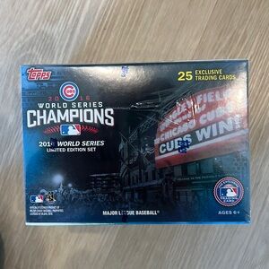 2016 World Series champions, Cubs, limited edition, 25 trading cards unopened